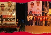 Semangat Emansipasi, Tim Pemenangan Rena-Teddy Dipimpin Perempuan Ikut Pasang Baliho di Bogor