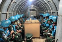 Perang Israel dan Hizbullah Memanas, Satgas TNI di Lebanon Selatan Rayakan HUT ke-79 TNI di Bunker