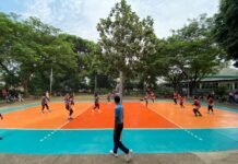 Ketua PBVSI Kabupaten Bogor Dede Chandra Sasmita Resmikan Klub Voli Matador Usia 12 Tahun di Gunung Putri