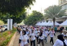 PPK Kecamatan Gunung Putri Bogor Tingkatkan Partisipasi Warga dalam Pilkada 2024 Dengan Jalan Sehat