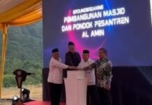 Wapres Ma’ruf Amin dan Chairul Tanjung Lakukan Groundbreaking Masjid dan Ponpes Darul Amin di Bogor