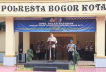 Kapolresta Bogor Kota Pimpin Apel Gelar Pasukan Operasi Zebra Lodaya 2024