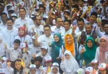 Peragaan CTPS, Pj Wali Kota Ajak Siswa Jaga Kesehatan