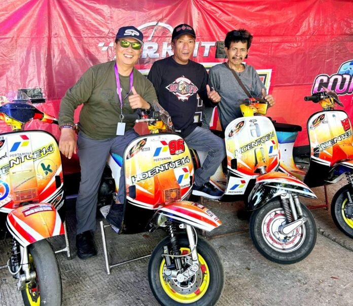 Hoentoe 14 Gunsspeed Kepercayaan diri tinggi di Scooter Prix 2024! Tim Hoentoe 14 Gunsspeed membawa pembalap muda, Tubagus Sidik, ke lintasan! Foto: Harnas.id