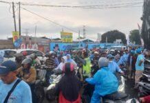 Dibawah Guyuran Hujan, Kampanye Supian-Chandra Tetap Berjalan