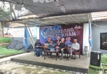 Bedah Buku Menghadang Kubilai Khan di Posko Bogor Beres