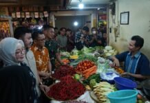 Ketua Komisi II DPRD Kota Bogor, Cek Harga Pangan di Pasar Kebon Kembang