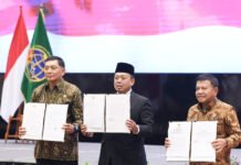 Sjafrie Sjamsoeddin dan Nusron Wahid Tandatangani MoU Perangi Mafia Tanah, Perkuat Sinergi Penegakan Hukum