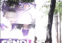 Masa Tenang, Sendi Fardiansyah Tertibkan APK Sendi-Melli di Ruas Jalan Kota Bogor