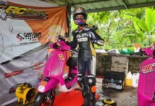 Mamang Vape Dagang Vespa JKT RC Garage Siap Tampil Gemilang di Ajang Scooter Prix Round 4 di sirkuit Sentul Bogor