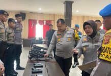Waka Polresta Bogor Kota Gelar Pemeriksaan Senjata Api dan Amunisi, Pastikan Kepatuhan Personel