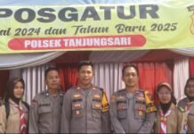 Jelang Natal dan Tahun Baru, Polsek Tanjungsari Aktifkan Pengamanan Maksimal