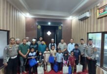 Sebanyak 4 Personel Naik Pangkat, Polsek Gunung Putri Lakukan Santunan Anak Yatim