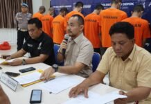 Polres Metro Depok Ungkap Kasus Curanmor, 10 Tersangka Ditangkap