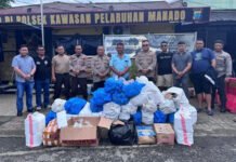 Polsek Pelabuhan Manado Razia Miras Ilegal, Amankan 600 Botol Cap Tikus