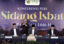 Breaking News: Pemerintah Tetapkan 1 Ramadhan 1446 H Jatuh pada 1 Maret 2025 Menteri Agama Nasaruddin Umar mengumumkan hasil Sidang Isbat yang menetapkan 1 Ramadhan 1446 H jatuh pada Sabtu, 1 Maret 2025, dalam konferensi pers di Jakarta. Foto: Tangkapan Layar
