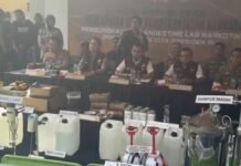 Polri Bongkar Pabrik Narkoba Terbesar di Jabar