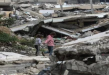 Ulama Senior Saudi Kecam Usulan Relokasi Warga Gaza oleh Donald Trump Reruntuhan di Gaza Palestina. Foto: Istimewa