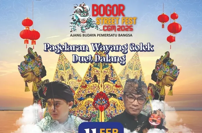 Pagelaran Wayang Golek di Bogor Street Fest CGM 2025: Duet Dalang Legendaris. Foto: Istimewa