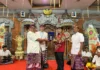 Wali Kota Depok Hadiri Gelar Seni dan Budaya Hindu, Dukung Pawai Ogoh-ogoh Jadi Agenda Kota Wali Kota Depok Supian Suri menghadiri perayaan Hari Jadi ke-27 Pura Tribhuana Agung sekaligus menyambut Hari Raya Nyepi Tahun Baru Saka 1947. Foto: Istimewa