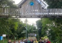 Komunitas Masyarakat Transportasi Jelajahi Ujung Kulon: Touring Sekaligus Belajar Konservasi Rombongan Komunitas Masyarakat Transportasi berfoto bersama di Ujung Kulon, Sabtu (3/5/2025). Foto: Harnas.id