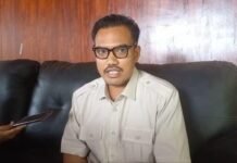 Usulan Pembinaan Remaja Nakal di Barak Militer Didukung Anggota DPRD Depok Anggota DPRD Kota Depok dari Fraksi Gerindra, Gerry Wahyu Riyanto, saat menyampaikan dukungannya terhadap usulan pembinaan remaja nakal di barak militer sebagai solusi mencegah kenakalan pelajar di wilayah Depok, Sabtu (10/5/2025). Foto: Harnas.id