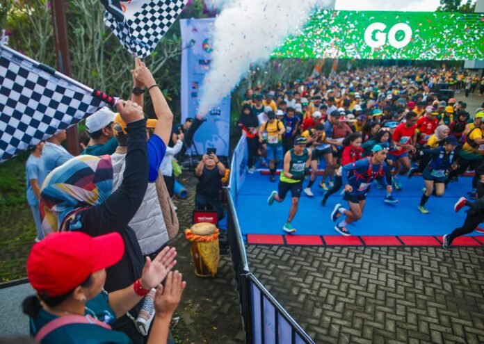 BCT 2025 Ribuan pelari menjajal jalur menantang penuh pesona alam Bogor Selatan dalam ajang Bogor City Trail 2025. Foto: BCT 2025