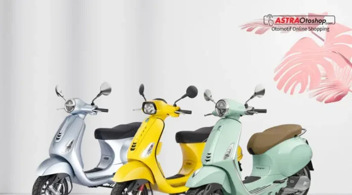 Vespa Rayakan Ulang Tahun ke-79 di Bintaro dengan Warna Baru dan Promo Eksklusif Warna-warna baru Vespa Primavera dan Sprint dipamerkan dalam rangka ulang tahun Vespa ke-79 di Bintaro Xchange Mall 2, menghadirkan nuansa segar dan penuh gaya. Foto: Astra