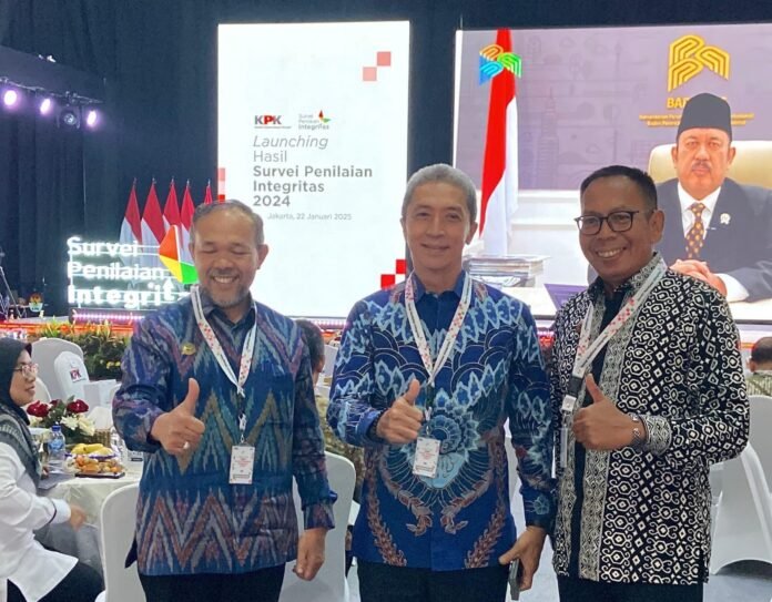 LAUNCHING: Ketua KPK, Setyo Budiyanto, dalam acara Peluncuran Indeks Integritas Pendidikan 2024, yang digelar secara hybrid di Gedung Pusat Edukasi Antikorupsi KPK, Jakarta, belum lama ini. Foto: Pemkot Bogor