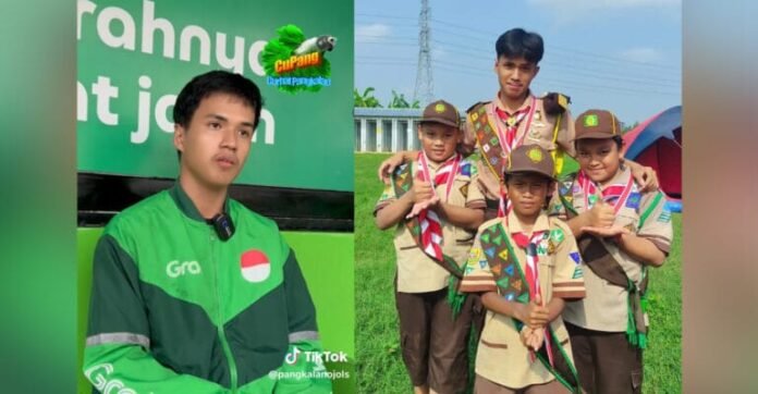 Kisah Inspiratif Riko Jandika, Driver Ojol yang Berhasil Masuk IPB University. Foto: Istimewa