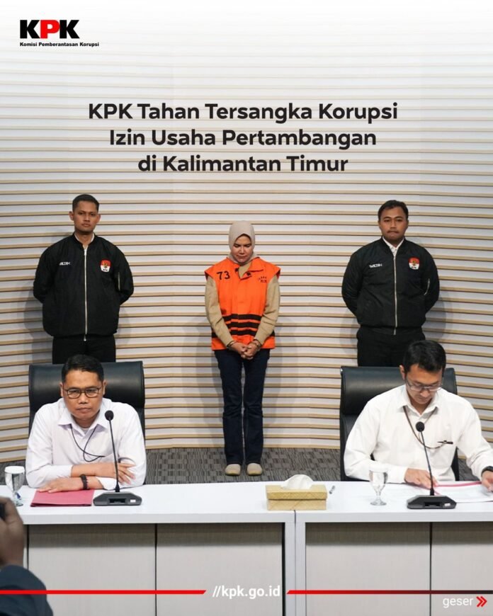 KPK KPK mengungkap dugaan praktik jual beli izin tambang di Kaltim yang melibatkan DDW, Ketua Kadin Kaltim. Foto: KPK