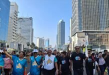 Forjukafi Ramaikan Zakat Wakaf Funwalk di Car Free Day Jakarta Forjukafi Ramaikan Zakat Wakaf Fun Walk Kemenag Ri di CFD Jakarta, Minggu 21 September 2025. Foto: Istimewa