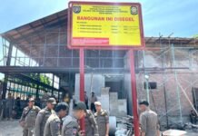 Mie Gacoan Limo Disegel Satpol PP