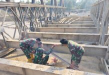 TNI AD Bangun Jembatan Bailey, Pulihkan Akses di Wilayah Terdampak Banjir Aceh