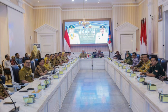Pemkot Bogor Terima Kunjungan Studi Tiru Pemkab Blora di Balai Kota. Foto: Pemkot Bogor.