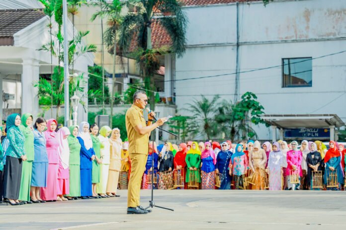Apel Peringatan Hari Ibu ke-97 Kota Bogor di Plaza Balai Kota. Foto: Pemkot Bogor.