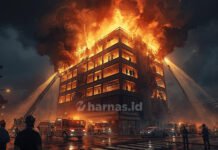 Gedung Penyewaan Drone di Kemayoran Terbakar Hebat, Tujuh Orang Diduga Tewas