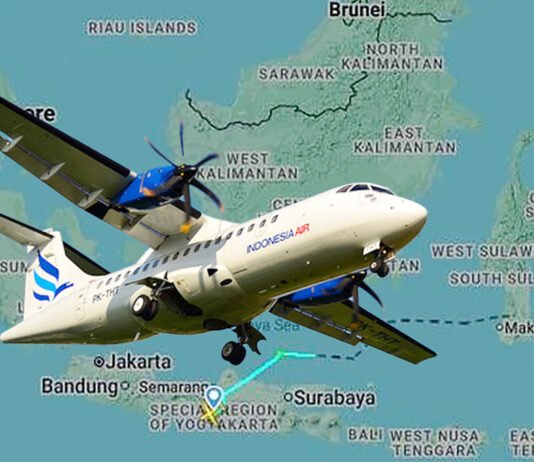 ATR Rute Yogyakarta-Makassar Hilang Kontak, Pegunungan Leang-Leang Jadi Titik Kritis Pencarian Ilustrasi Pesawat ATR dengan Rute Yogyakarta–Makassar. Foto: Istimewa.