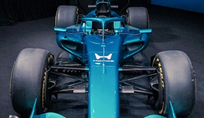 Show car Aston Martin Formula 1 era 2026 ditampilkan ke publik. Foto: IG/HondaracingF1.