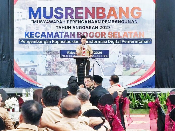 Musrenbang Kecamatan Bogor Selatan bahas akses tol dan penguatan infrastruktur wilayah. Foto: Pemkot Bogor.