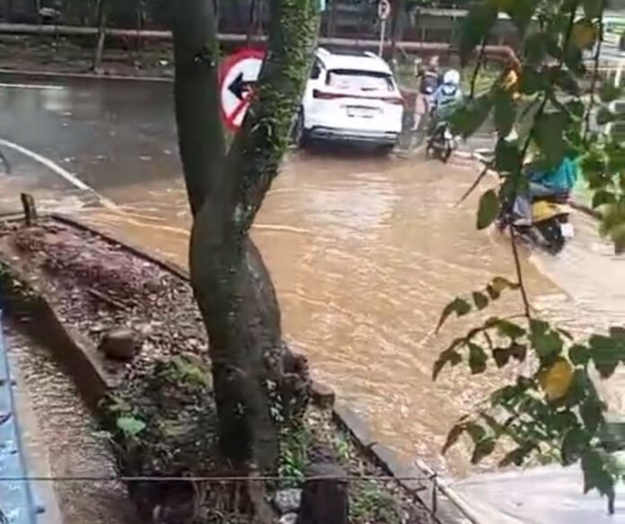 Kondisi jalan berlubang di salah satu ruas Kota Bogor. Foto: Harnas/Istimewa.