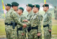 Dari Menlatpur hingga Yon Taipur, Kostrad Jalani Rotasi Pimpinan Pangkostrad memimpin serah terima jabatan pejabat strategis Kostrad di Markas Yon Taipur Kostrad. Foto: TNI AD.