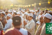 Muhammadiyah Tetapkan Awal Ramadan, Idul Fitri, dan Idul Adha 1447 H Ilustrasi Perayaan Idul Fitri. Image: Harnas.