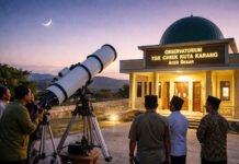 Awal Puasa Ramadan 1447 H Diperkirakan 19 Februari, Kemenag Aceh: Hilal Masih di Bawah Ufuk Ilustrasi Pengamatan Hilal Menjelang Ramadan di Aceh. Image: AI.