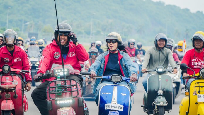 Peserta Bhayangkara Riding Day 2026 memasuki area Pertamina Mandalika International Circuit. Foto: MGPA.