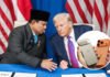 Isu TKDN Dilonggarkan untuk Merek AS, Pemerintah: Masih Wacana, Bukan Bebas Total Presiden Prabowo Subianto dan Presiden Donald Trump dalam pertemuan bilateral Indonesia–Amerika Serikat. Foto: Sekretariat Kabiner