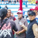 Sekda Kota Bogor Denny Mulyadi memberikan keterangan kepada awak media usai membuka Bogor Bageur Soccer Festival 2026. Foto: Pemkot Bogor.
