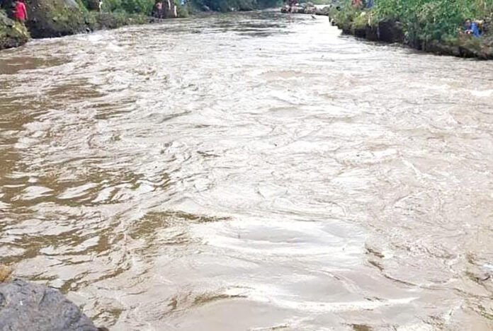 Ilustrasi aliran Sungai Cisadane di wilayah Bogor Barat. Foto: Istimewa.