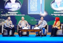 Bedah Buku Kapolri Listyo Sigit: Reformasi Polri dalam Bingkai Demokrasi Bedah buku Alter Ego Listyo Sigit Presisi di Auditorium Mutiara STIK Lemdiklat Polri, Jakarta. Foto: Polri.