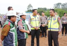 Tol Bocimi Fungsional 5 Km Disiapkan untuk Lebaran 1447 H, Cibadak Jangan Sampai Lumpuh Kakorlantas Polri Tinjau Kesiapan Tol Bocimi Fungsional Seksi 3. Foto: Polri.
